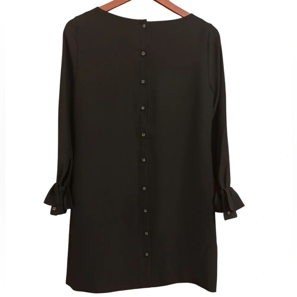 Banana Republic Ruffle-Cuff Button- Back Dress - Size 2P - Picture 7 of 14